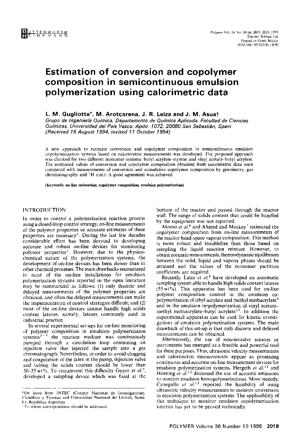 برآورد تبدیل و ترکیب کوپلیمر در پلیمریزاسیون نیمه هادی امولسیونی با استفاده از داده های کالریمتری