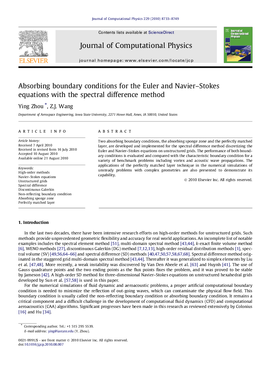 Absorbing boundary conditions for the Euler and Navier–Stokes equations with the spectral difference method