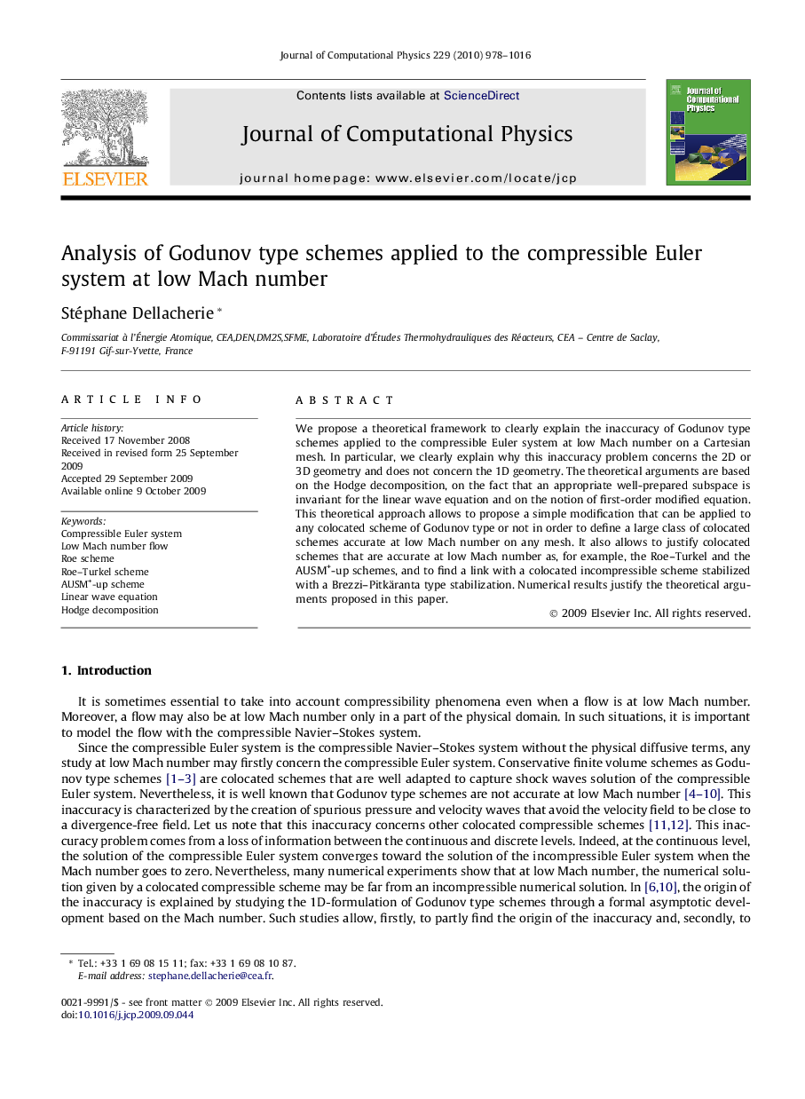 Analysis of Godunov type schemes applied to the compressible Euler system at low Mach number