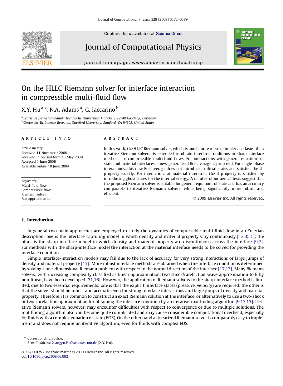 On the HLLC Riemann solver for interface interaction in compressible multi-fluid flow