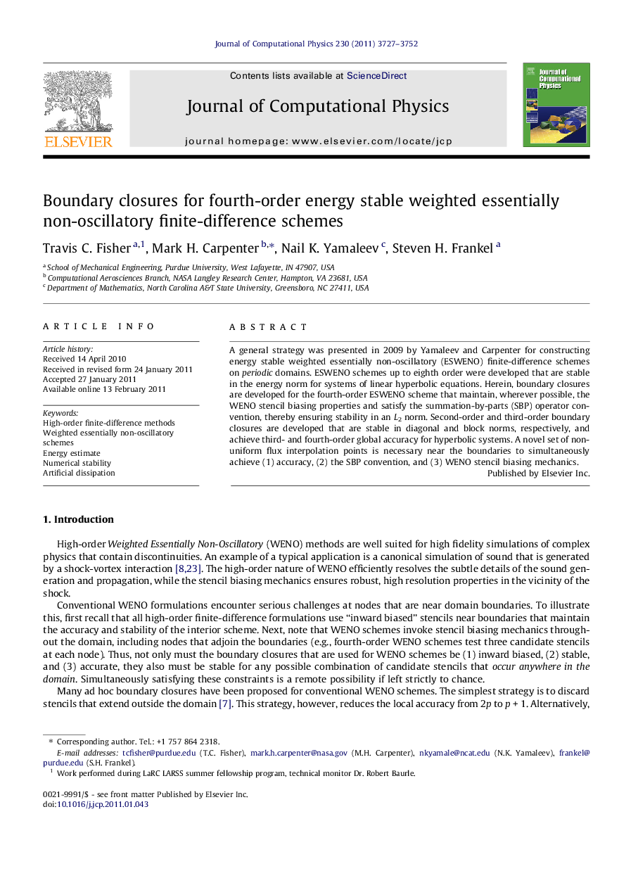 Boundary closures for fourth-order energy stable weighted essentially non-oscillatory finite-difference schemes