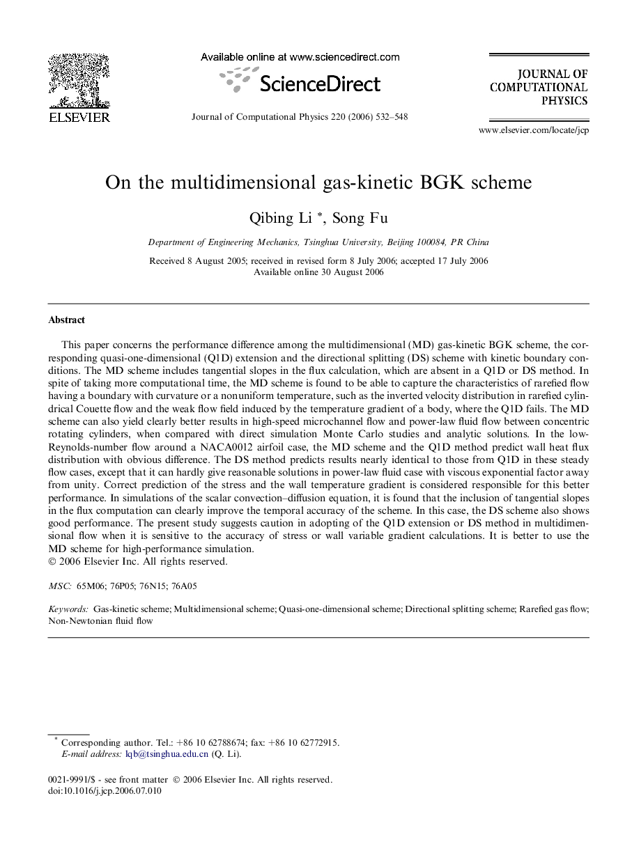 On the multidimensional gas-kinetic BGK scheme