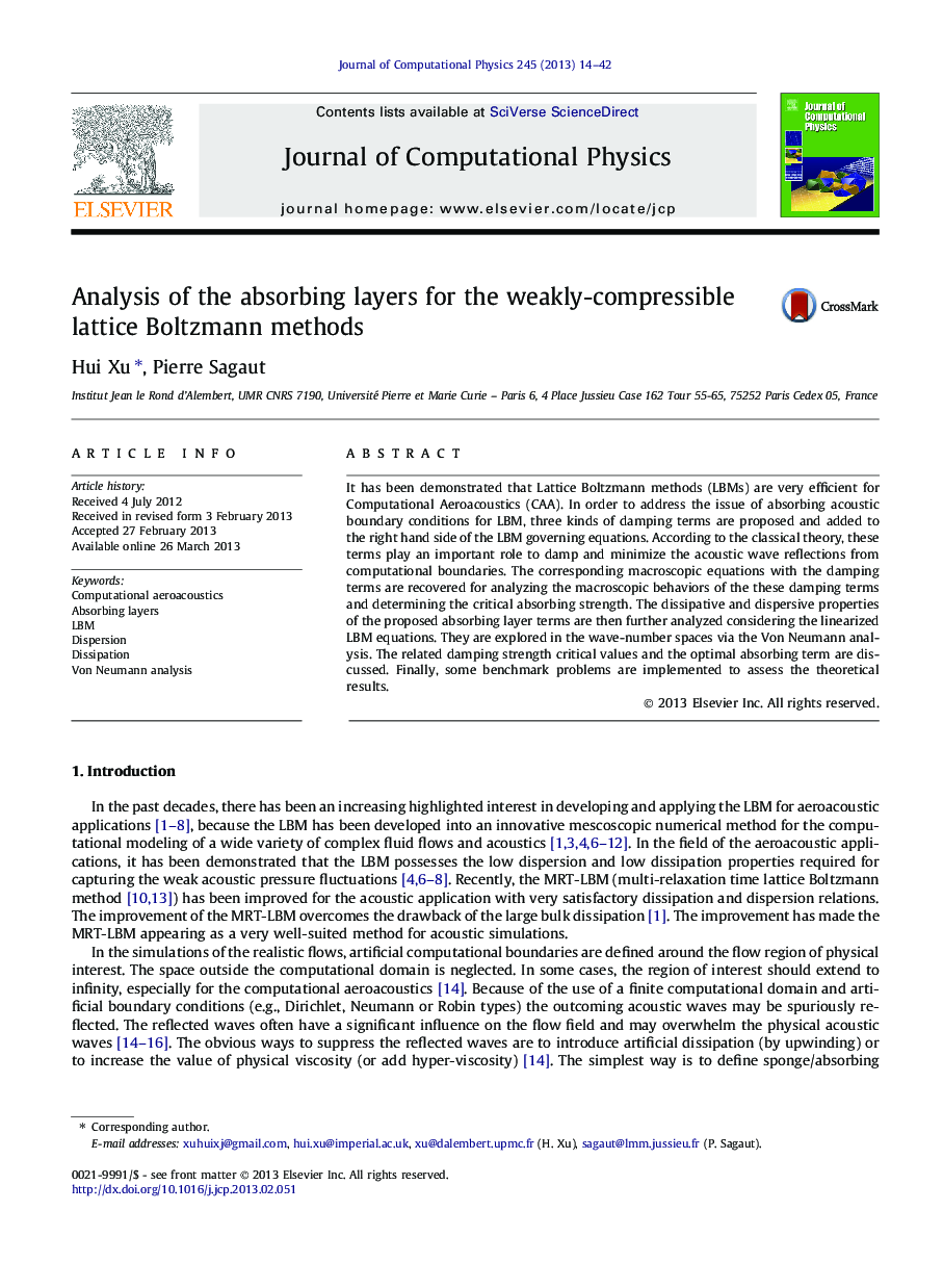 Analysis of the absorbing layers for the weakly-compressible lattice Boltzmann methods