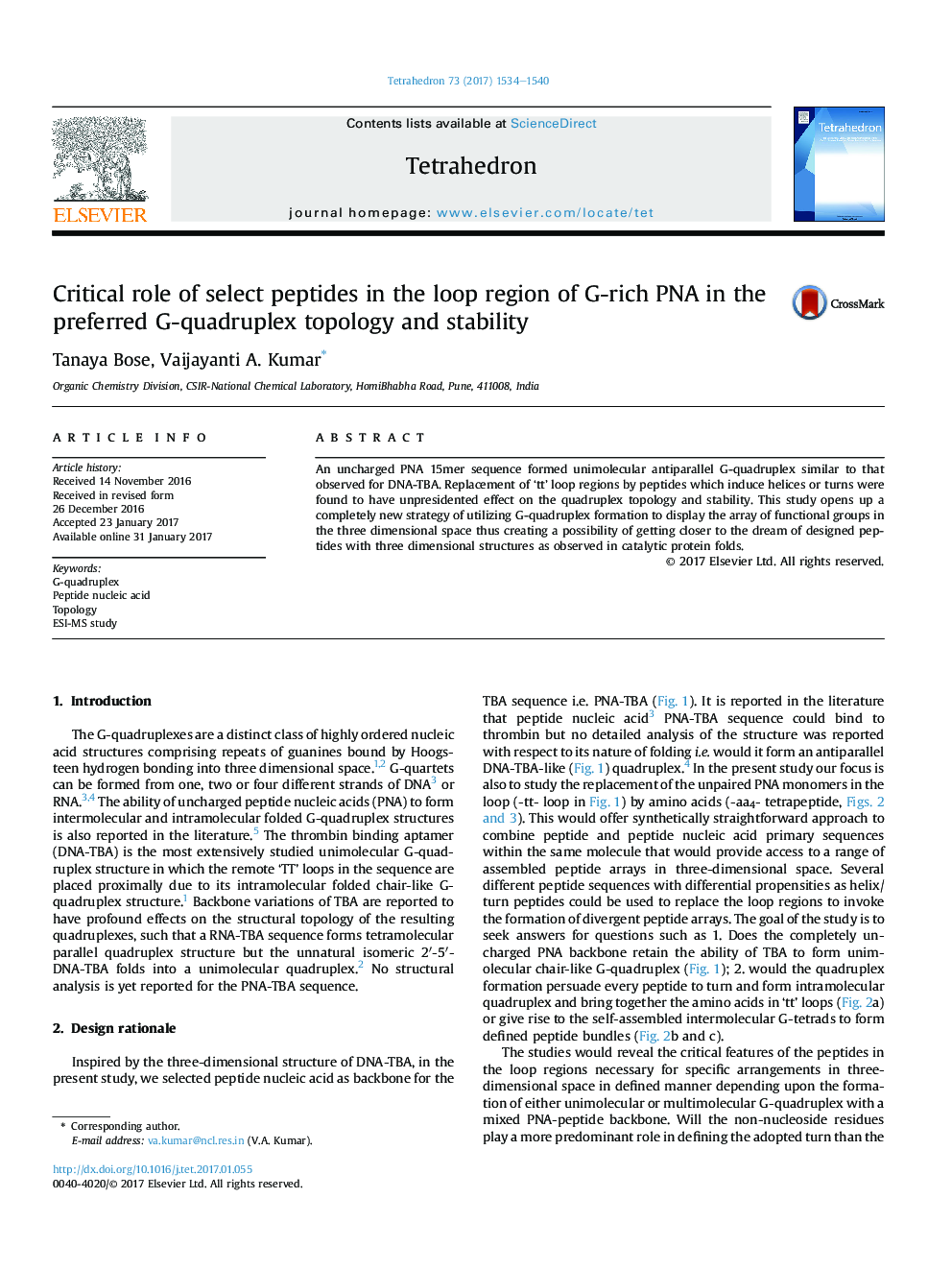 Critical role of select peptides in the loop region of G-rich PNA in the preferred G-quadruplex topology and stability