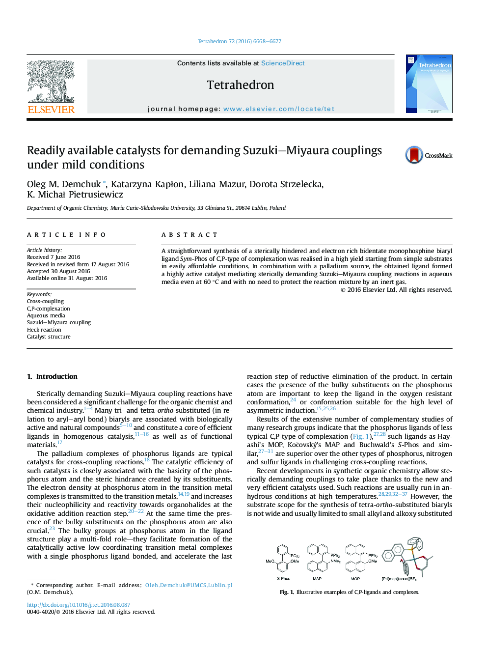 Readily available catalysts for demanding Suzuki-Miyaura couplings under mild conditions
