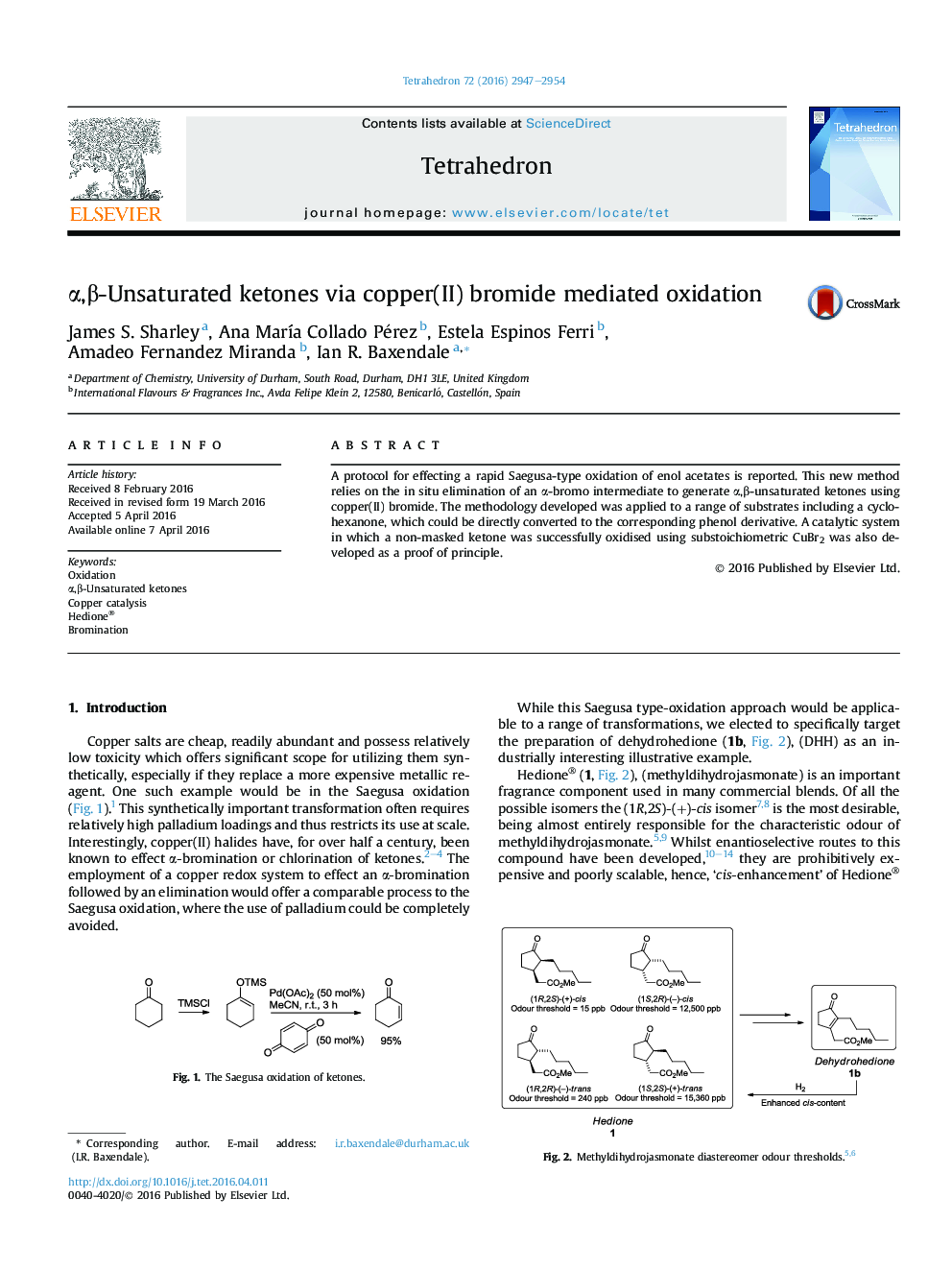 Î±,Î²-Unsaturated ketones via copper(II) bromide mediated oxidation