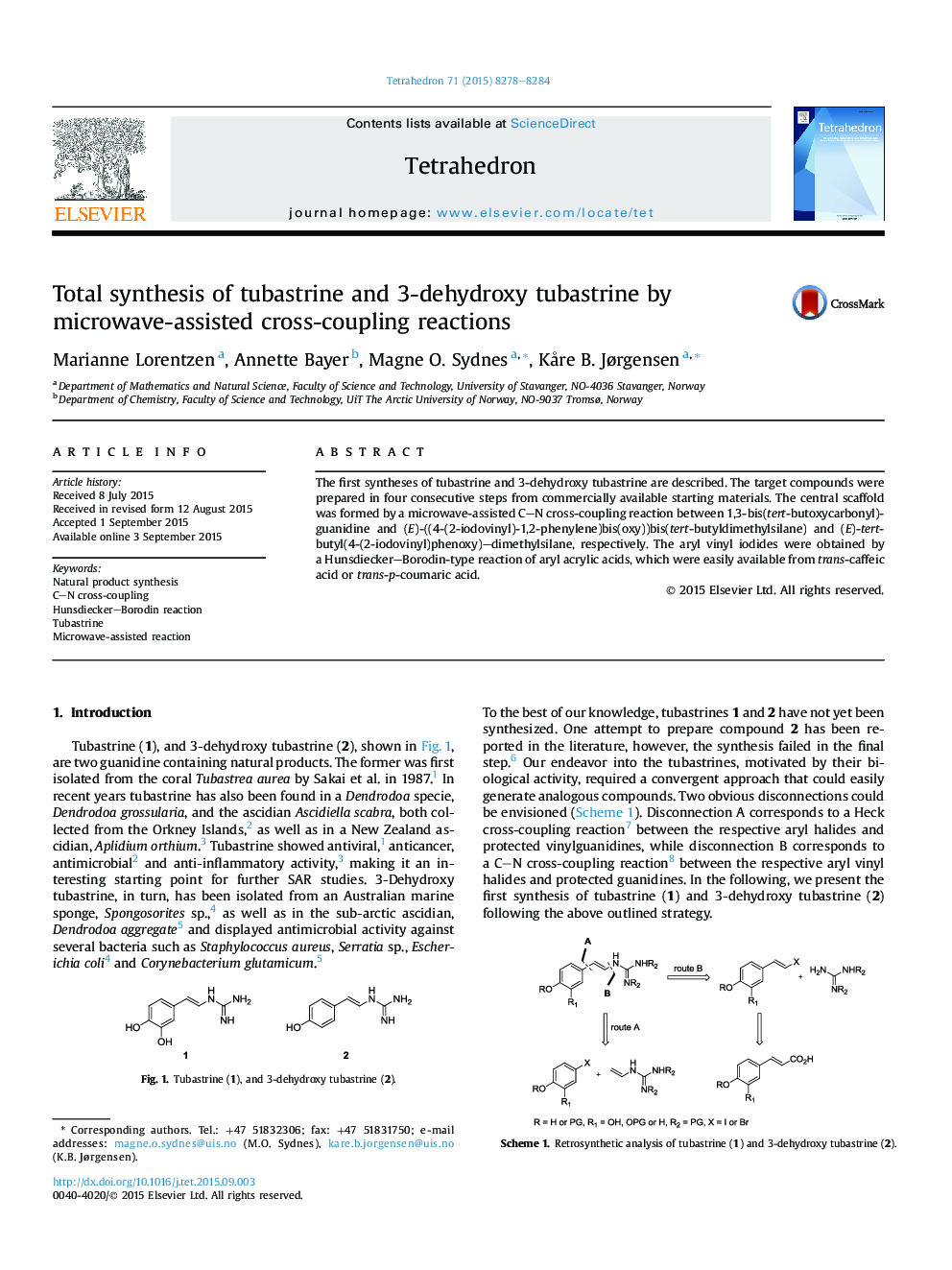 سنتز کامل لوله های توبرستین و 3-دی هیدروکسی توباسترین با واکنش های متقابل کروی توسط مایکروویو 