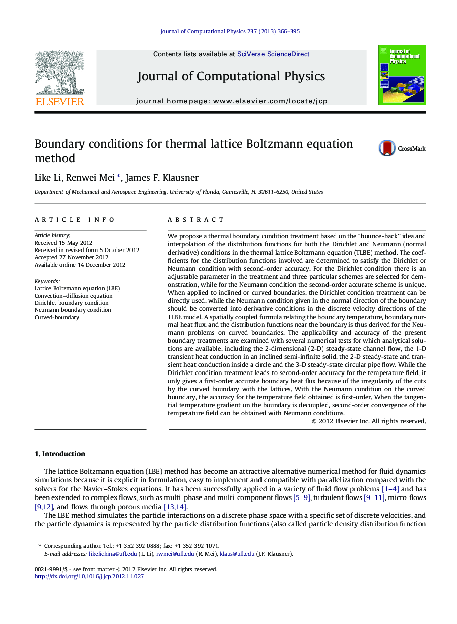 Boundary conditions for thermal lattice Boltzmann equation method