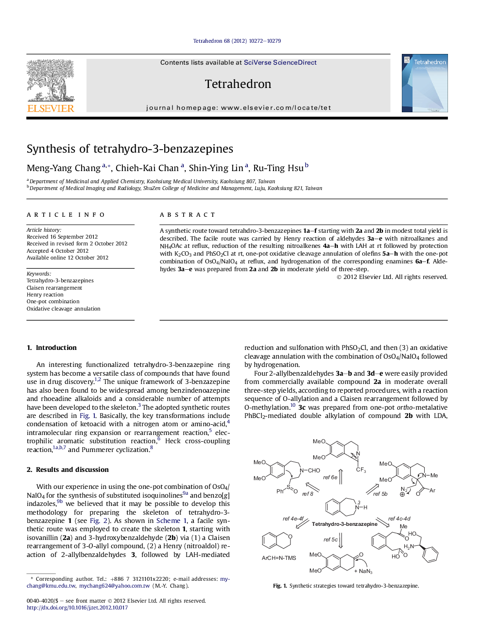 Synthesis of tetrahydro-3-benzazepines