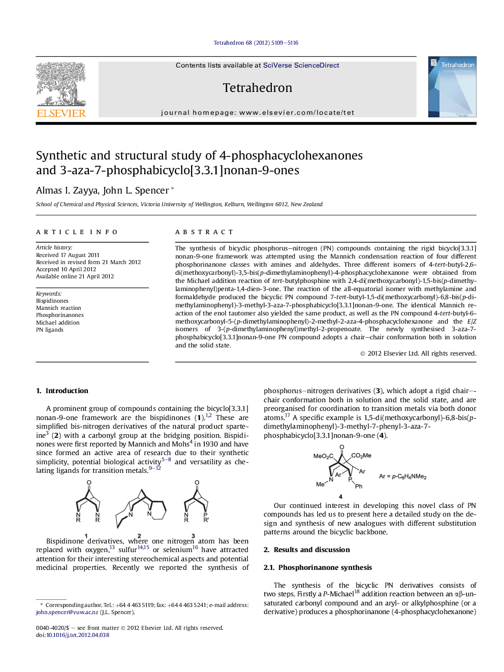 Synthetic and structural study of 4-phosphacyclohexanones and 3-aza-7-phosphabicyclo[3.3.1]nonan-9-ones