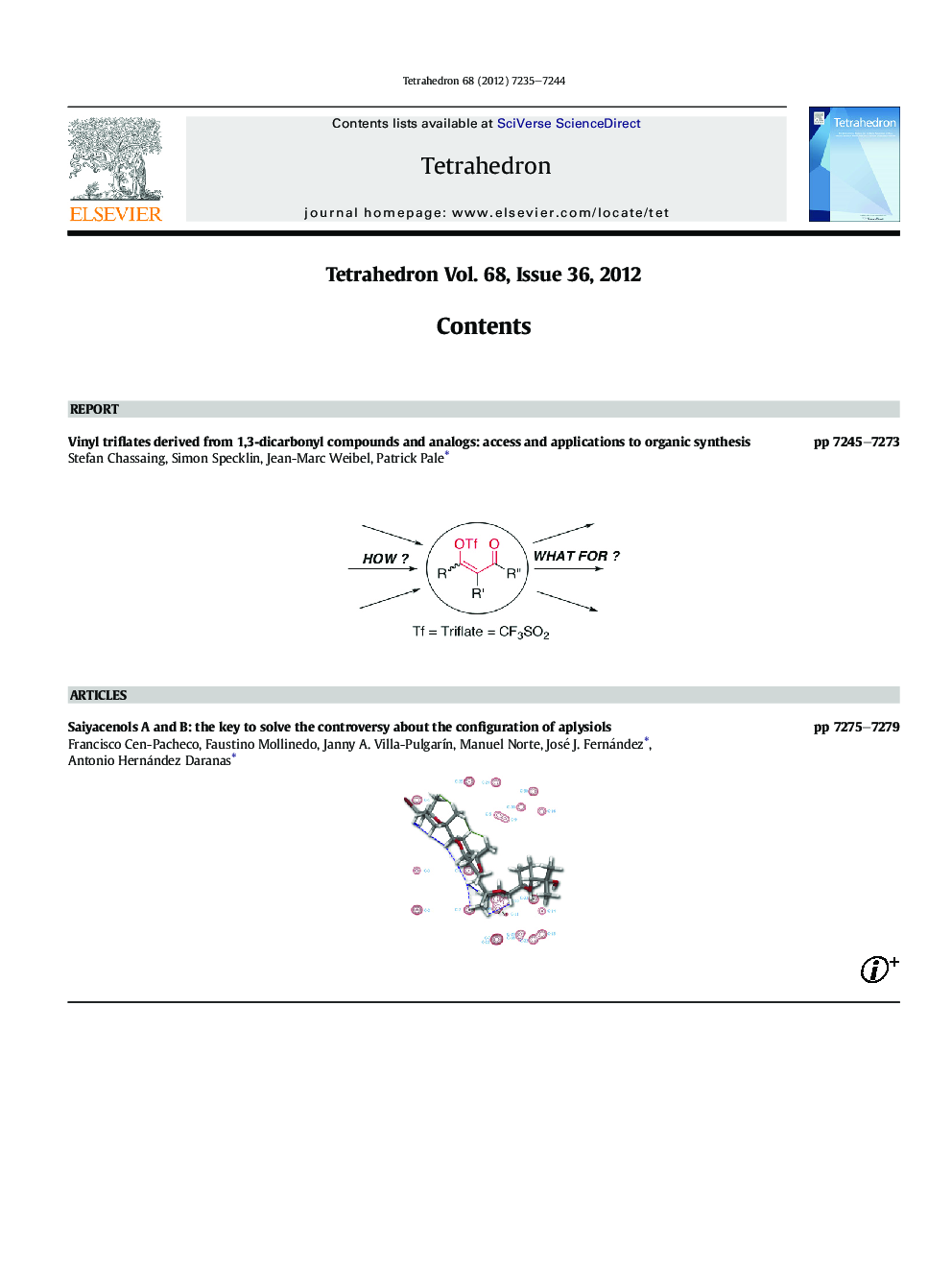 Graphical contents list