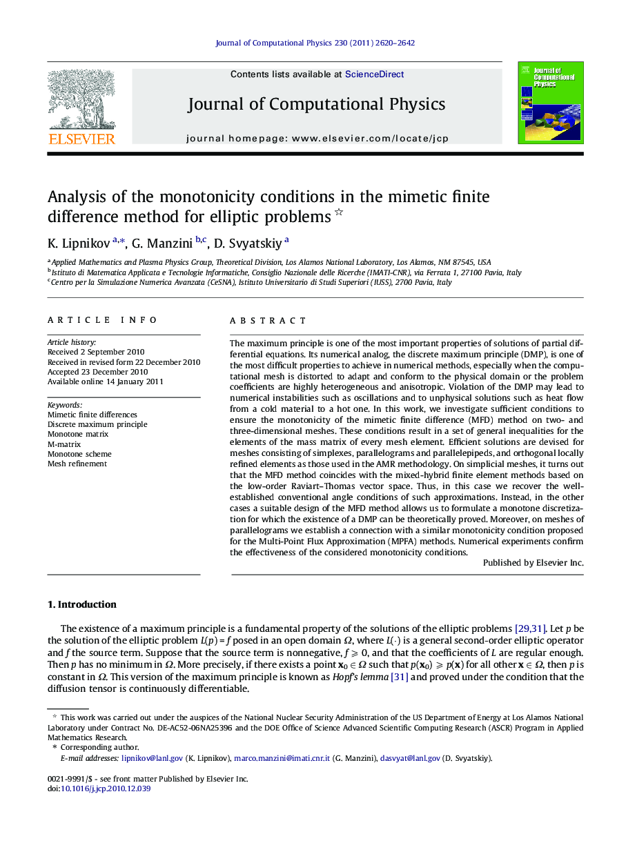 Analysis of the monotonicity conditions in the mimetic finite difference method for elliptic problems 