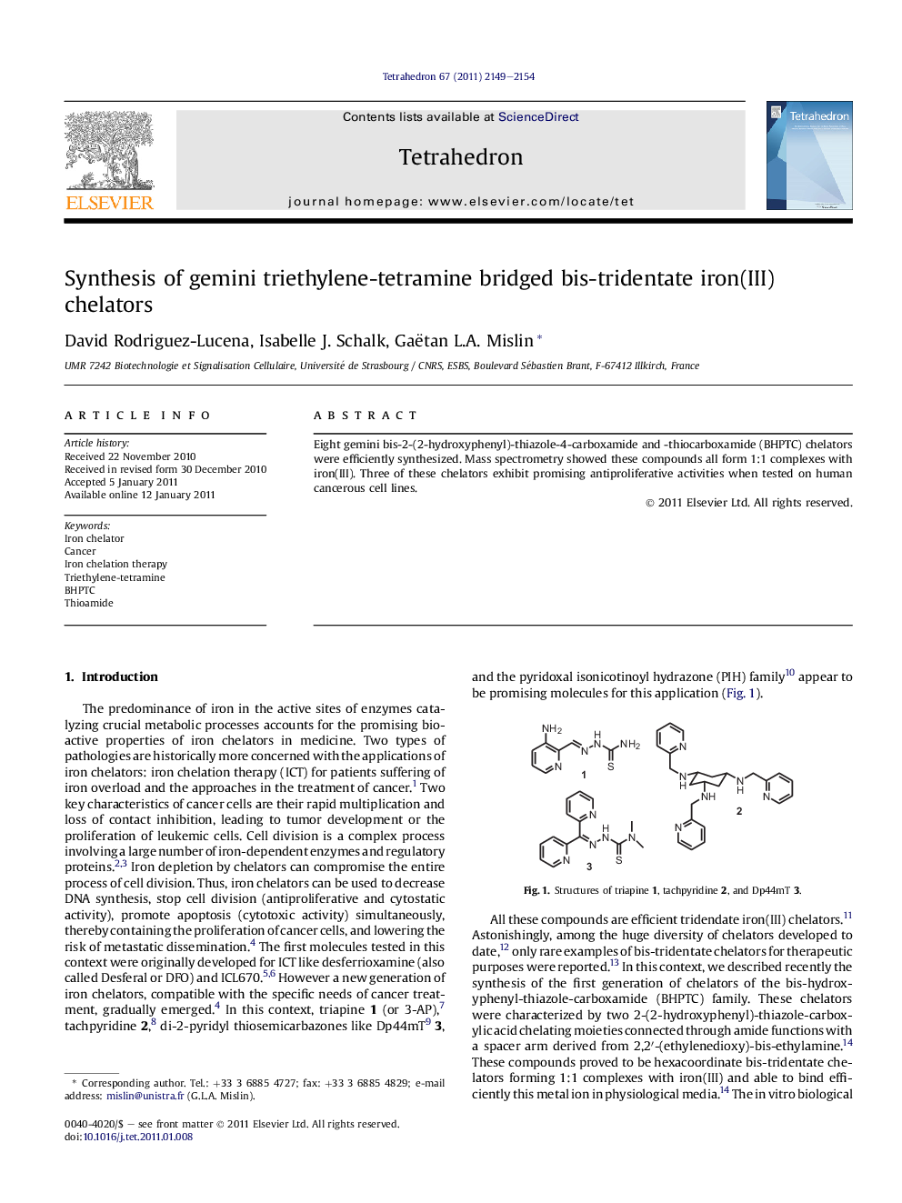 Synthesis of gemini triethylene-tetramine bridged bis-tridentate iron(III) chelators