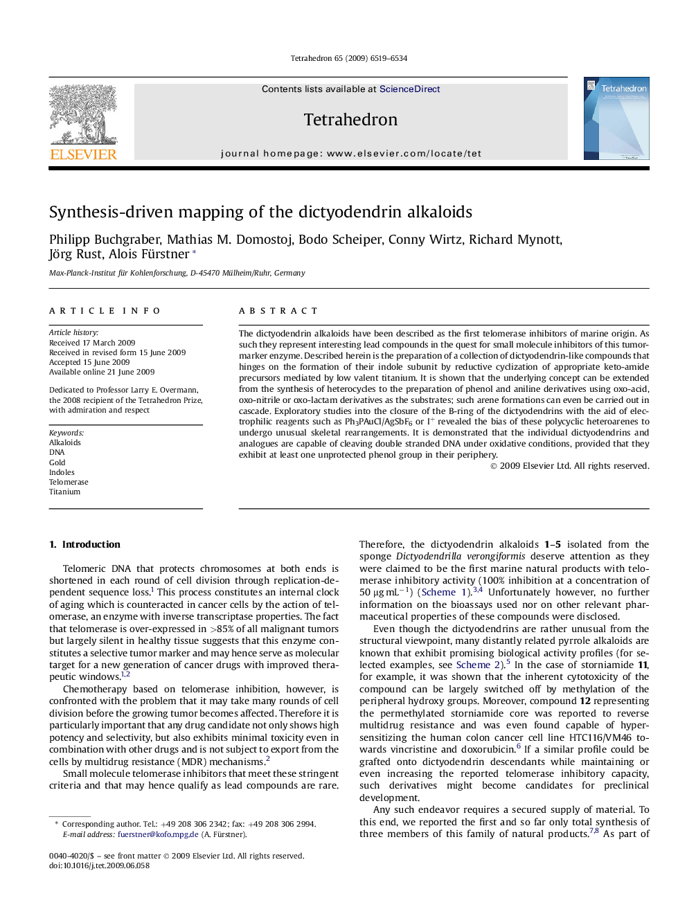 Synthesis-driven mapping of the dictyodendrin alkaloids