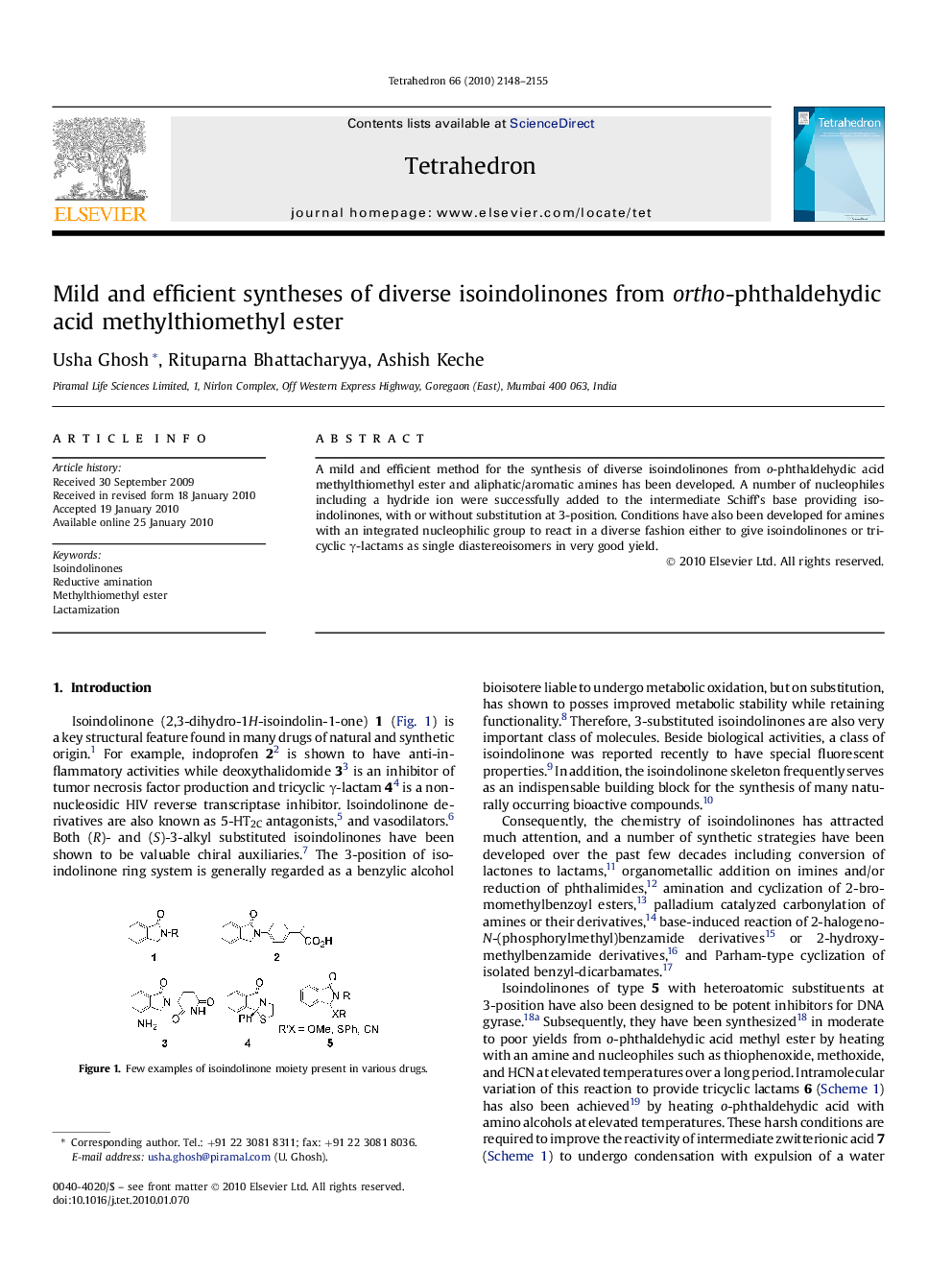 Mild and efficient syntheses of diverse isoindolinones from ortho-phthaldehydic acid methylthiomethyl ester