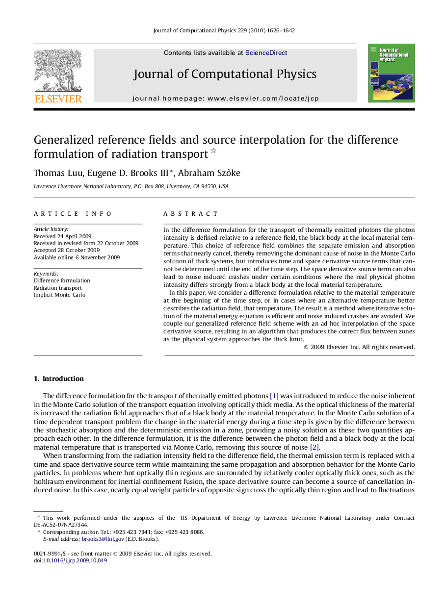 Generalized reference fields and source interpolation for the difference formulation of radiation transport 