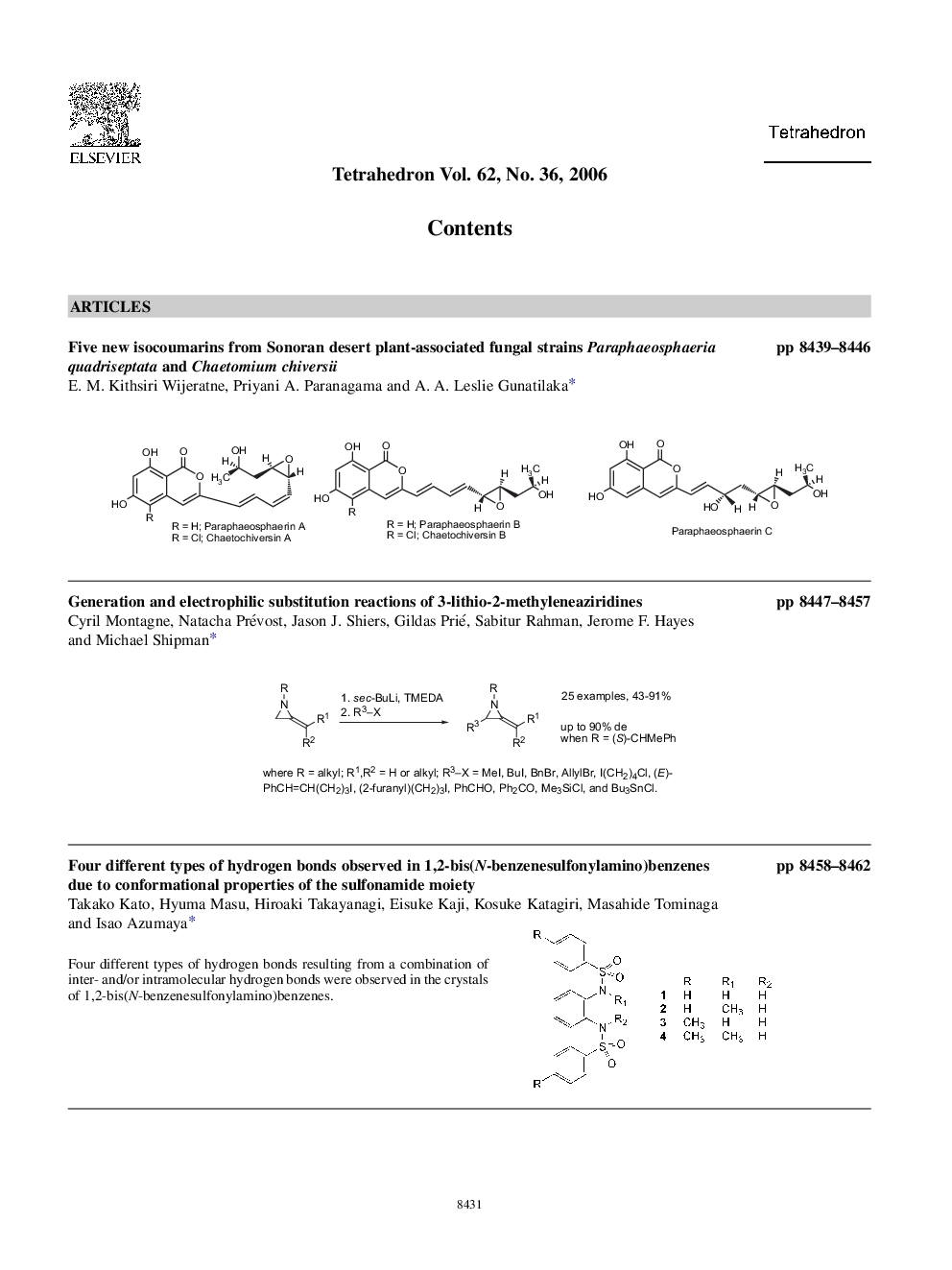 Graphical contents list