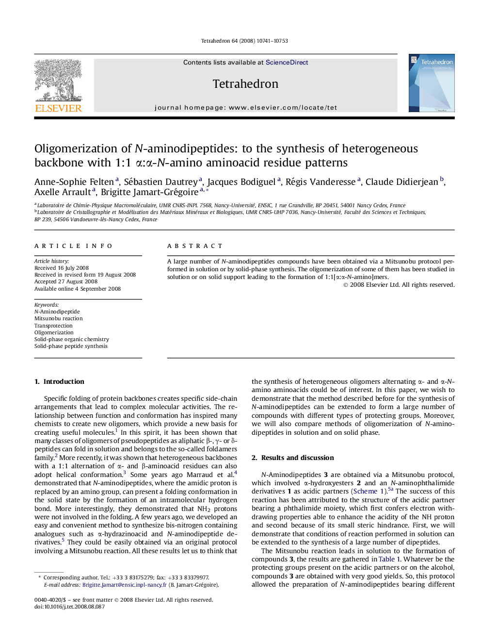 Oligomerization of N-aminodipeptides: to the synthesis of heterogeneous backbone with 1:1 Î±:Î±-N-amino aminoacid residue patterns