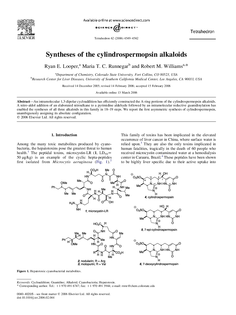 Syntheses of the cylindrospermopsin alkaloids