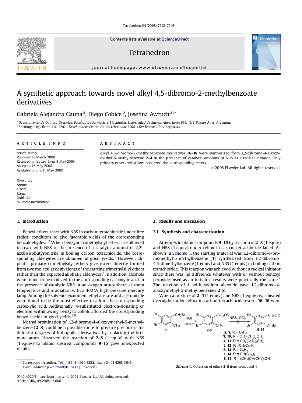 A synthetic approach towards novel alkyl 4,5-dibromo-2-methylbenzoate derivatives