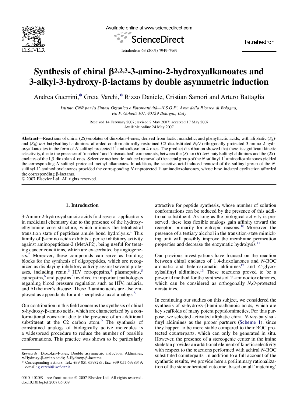 Synthesis of chiral Î²2,2,3-3-amino-2-hydroxyalkanoates and 3-alkyl-3-hydroxy-Î²-lactams by double asymmetric induction