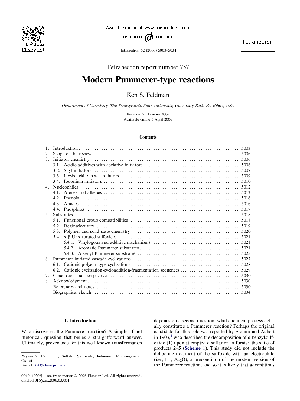 Modern Pummerer-type reactions