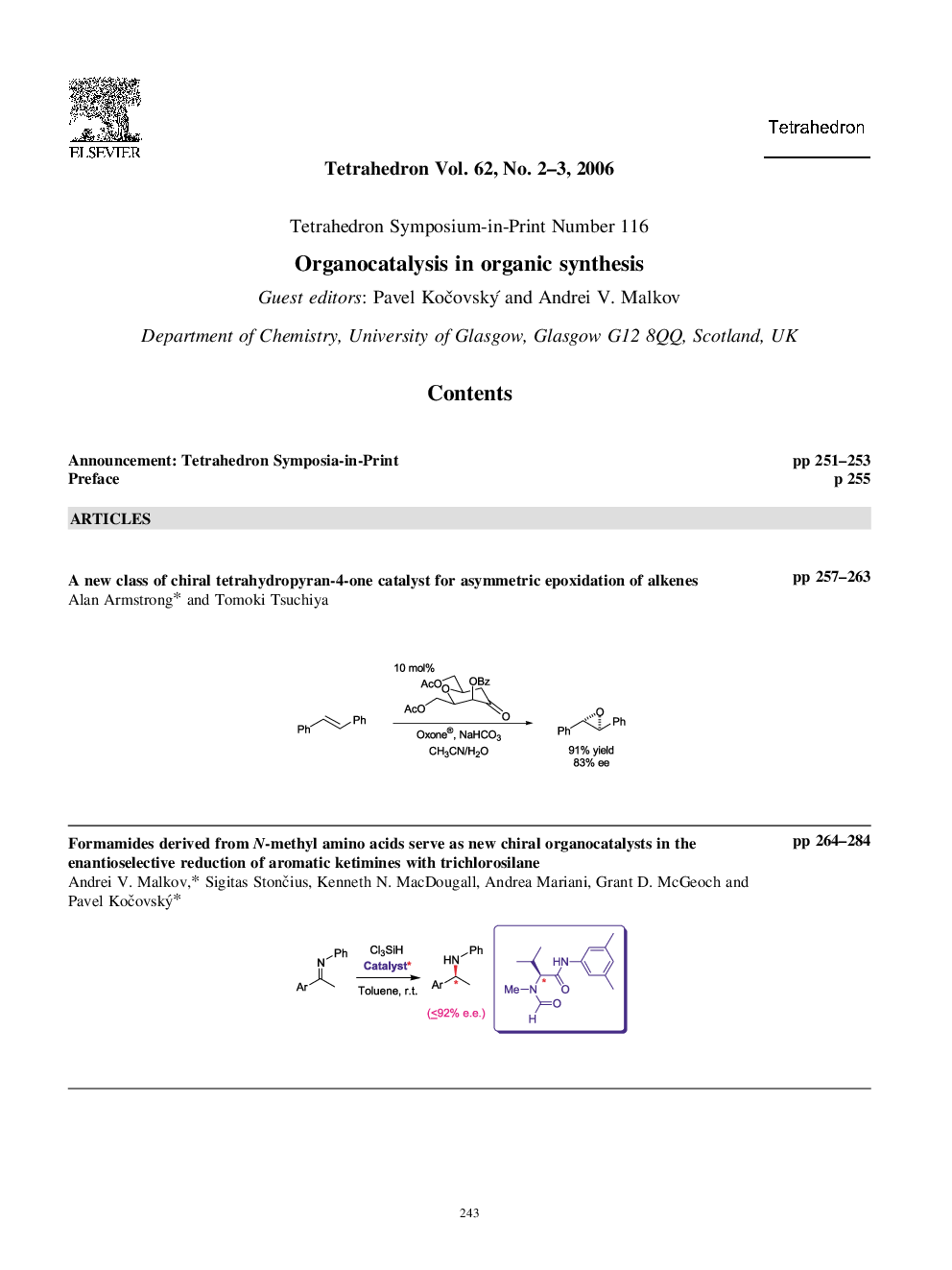 Graphical contents list