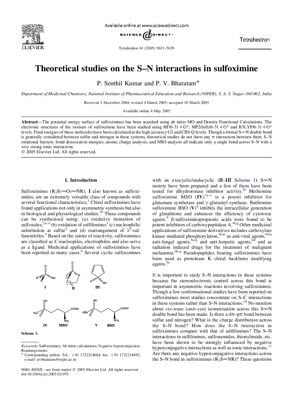 Theoretical studies on the S-N interactions in sulfoximine