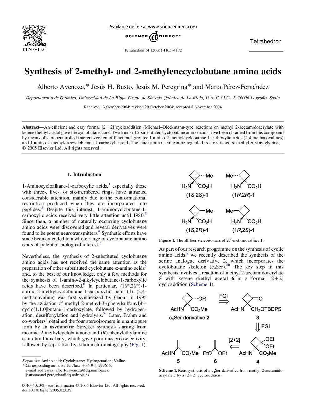 Synthesis of 2-methyl- and 2-methylenecyclobutane amino acids