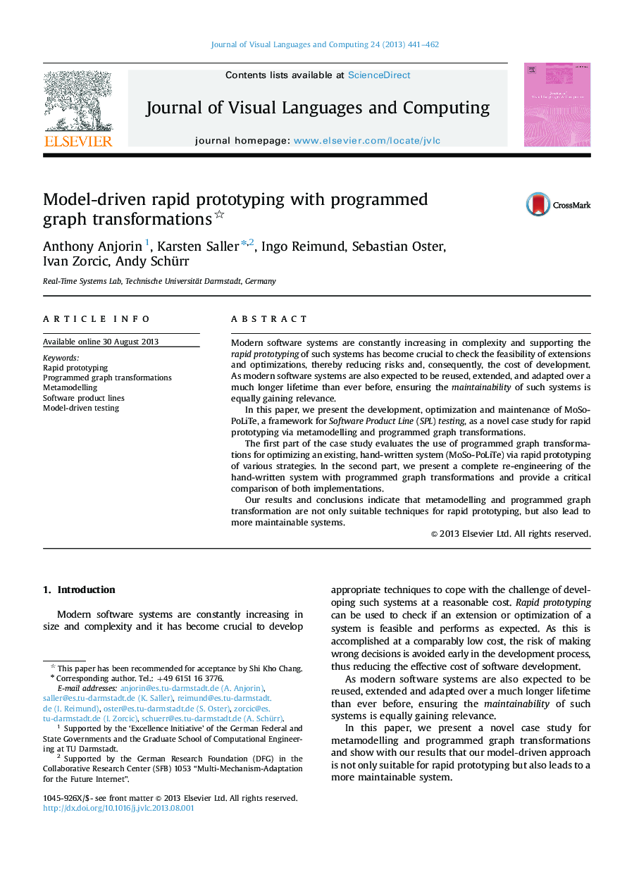 Model-driven rapid prototyping with programmed graph transformations 