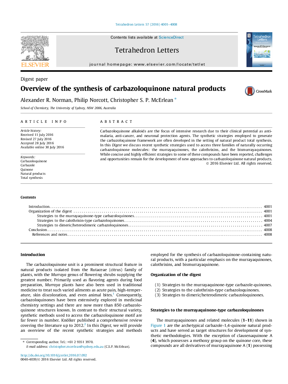 Overview of the synthesis of carbazoloquinone natural products