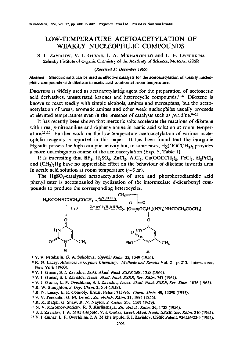 Low-temperature acetoacetylation of weakly nucleophilic compounds
