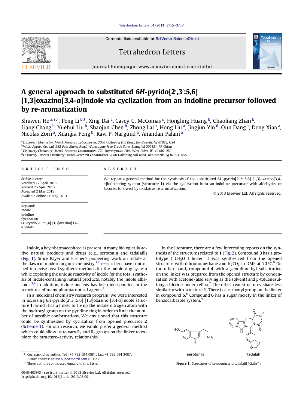 A general approach to substituted 6H-pyrido[2â²,3â²:5,6] [1,3]oxazino[3,4-a]indole via cyclization from an indoline precursor followed by re-aromatization