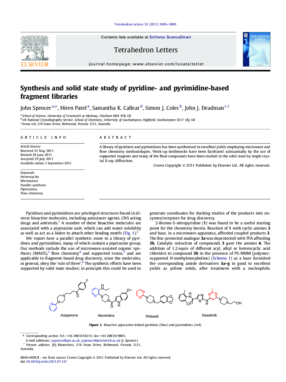 Synthesis and solid state study of pyridine- and pyrimidine-based fragment libraries