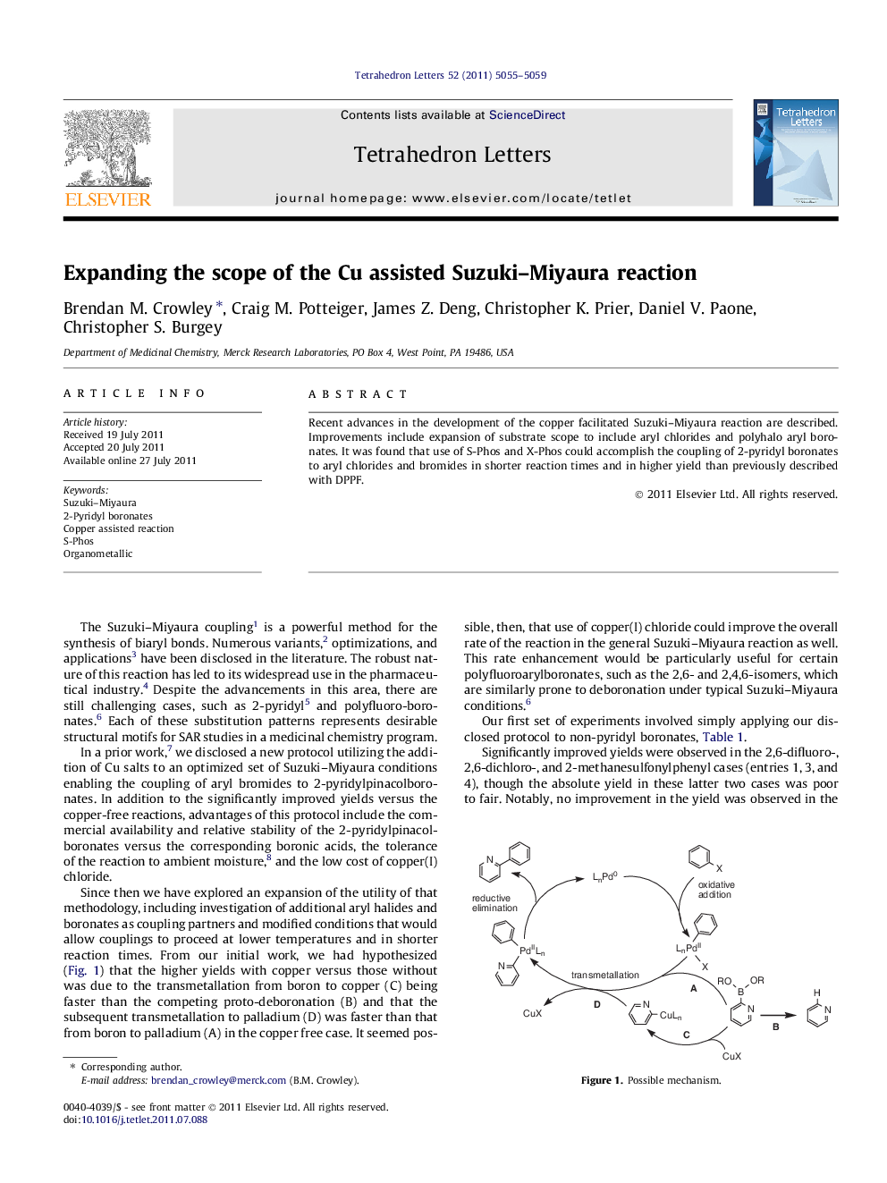 Expanding the scope of the Cu assisted Suzuki-Miyaura reaction