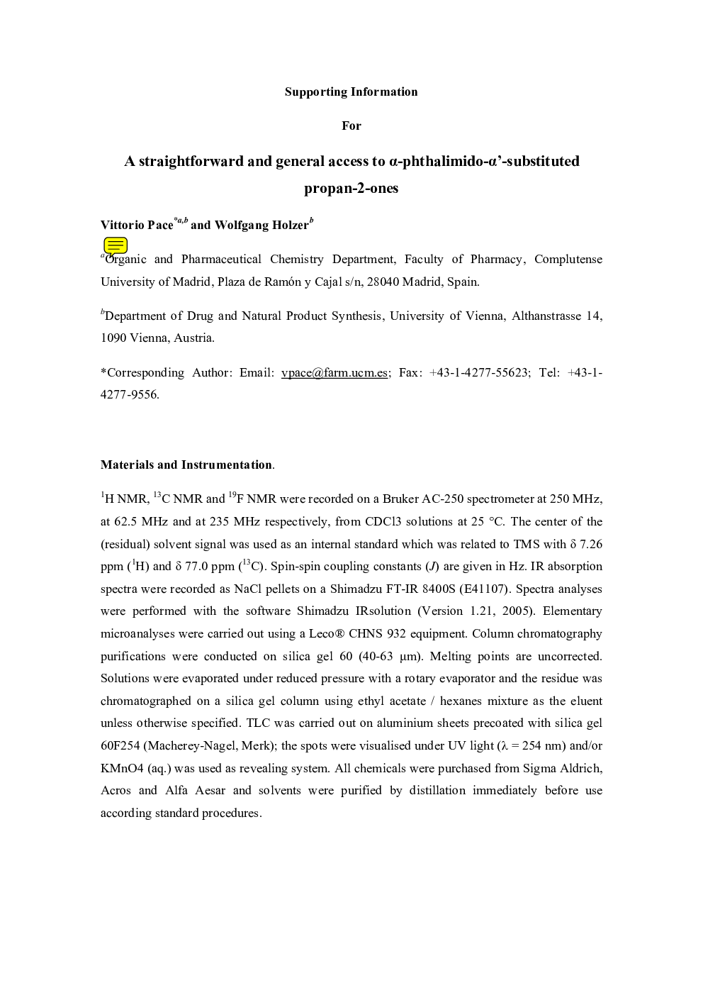 A straightforward and general access to Î±-phthalimido-Î±â²-substituted propan-2-ones