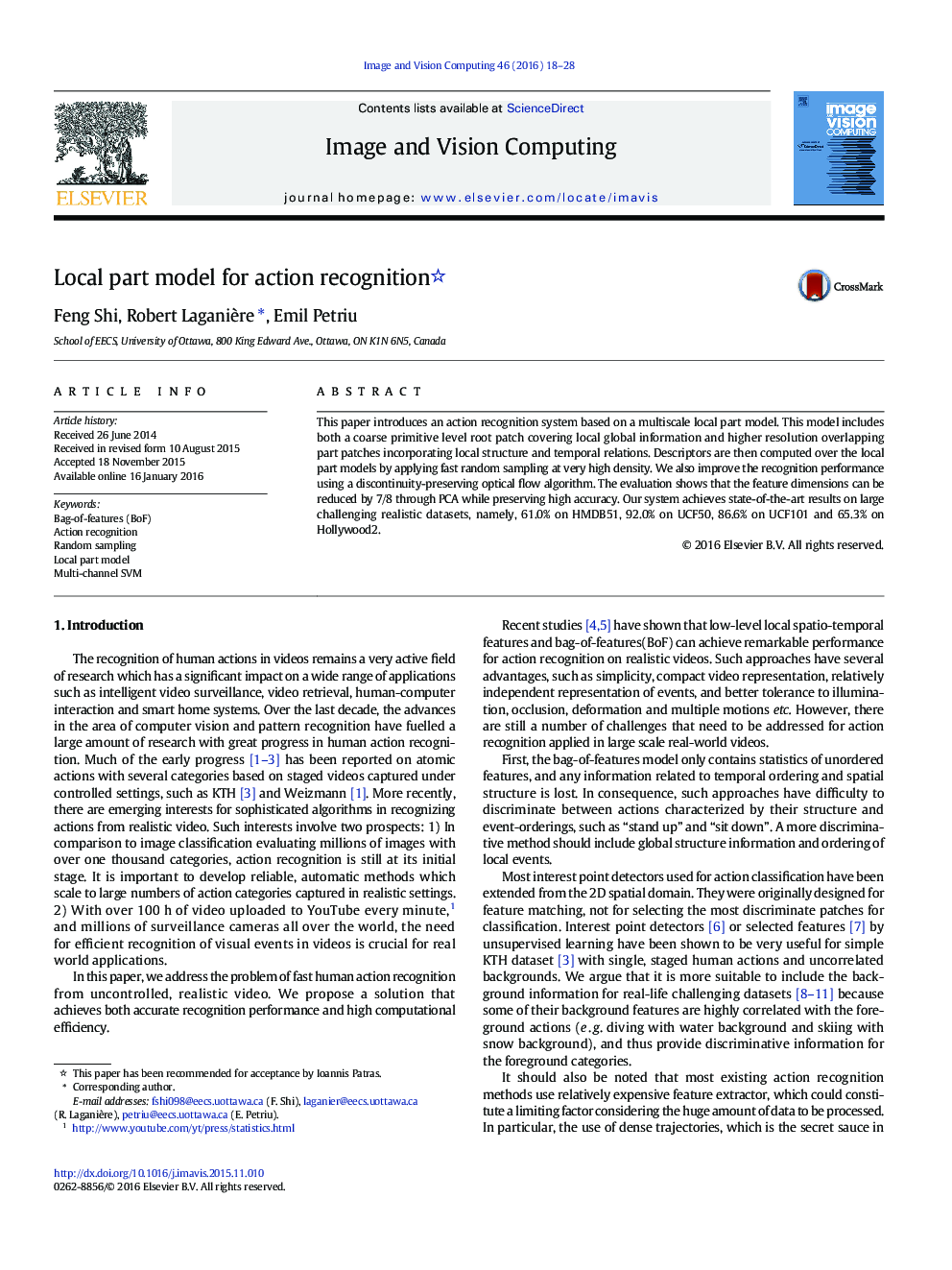 Local part model for action recognition 