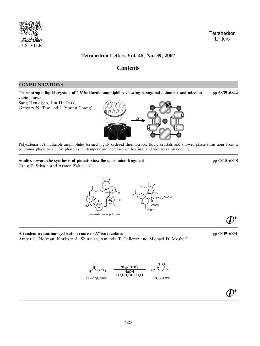 Graphical contents list