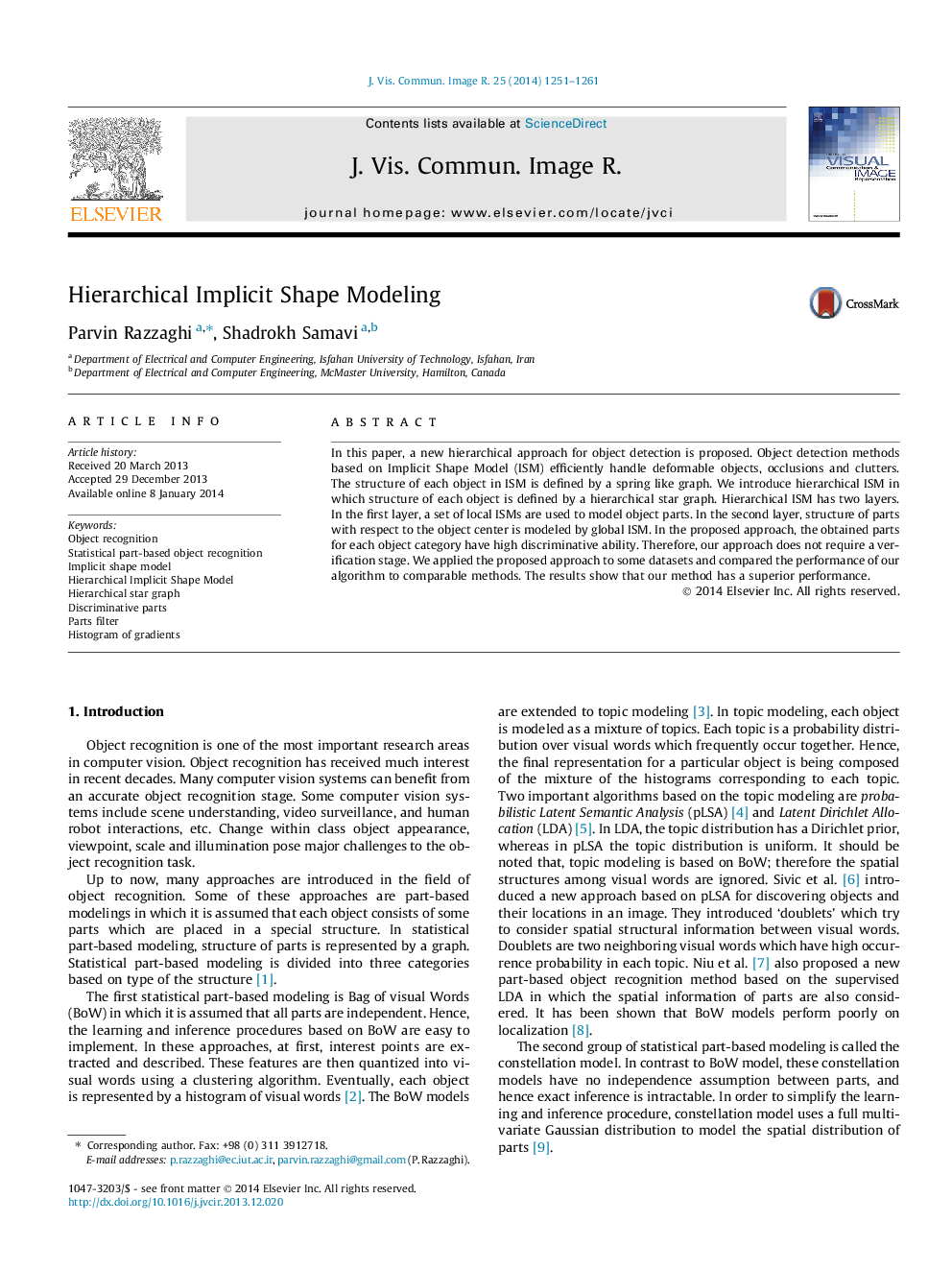 Hierarchical Implicit Shape Modeling