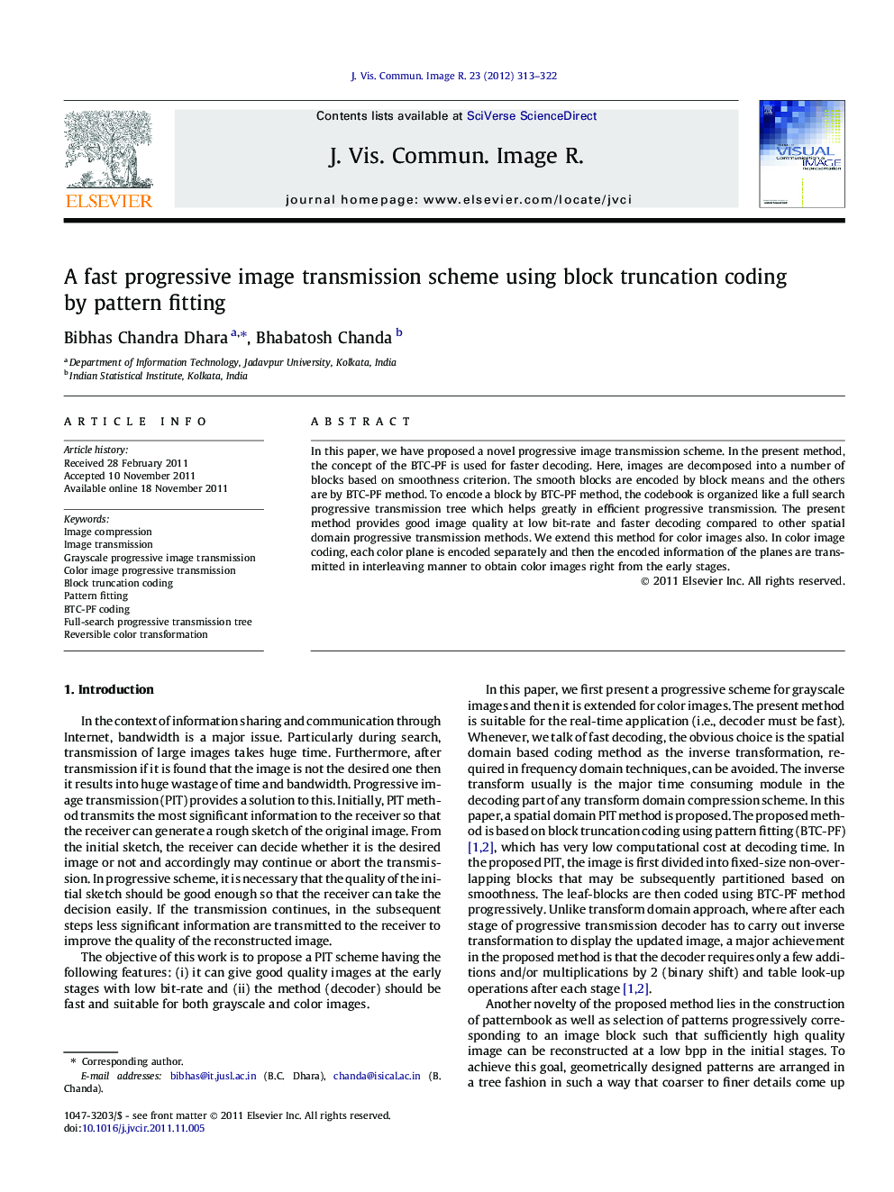 A fast progressive image transmission scheme using block truncation coding by pattern fitting