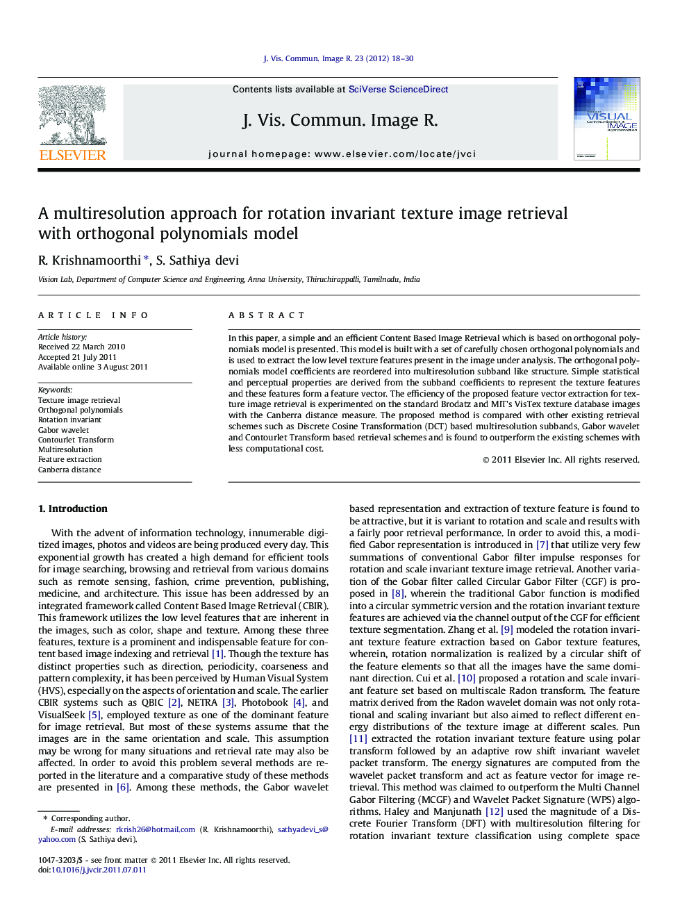 A multiresolution approach for rotation invariant texture image retrieval with orthogonal polynomials model