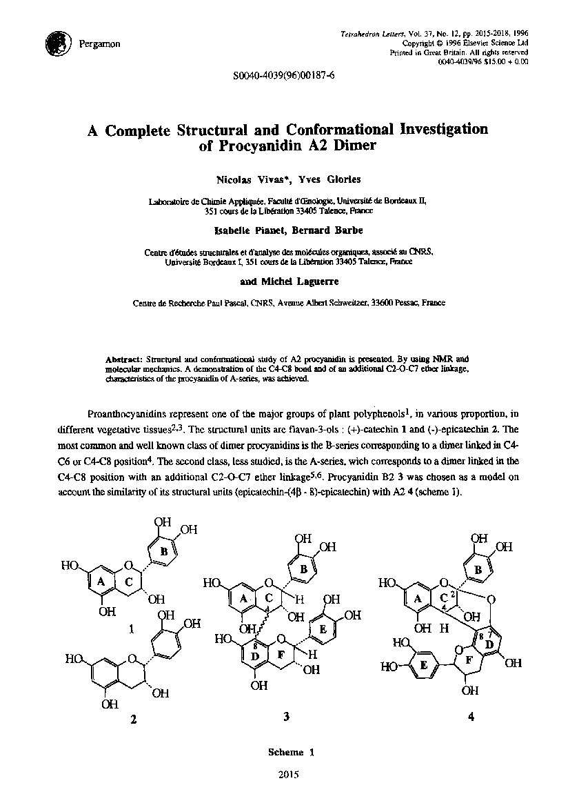 A complete structural and conformational investigation of procyanidin A2 dimer