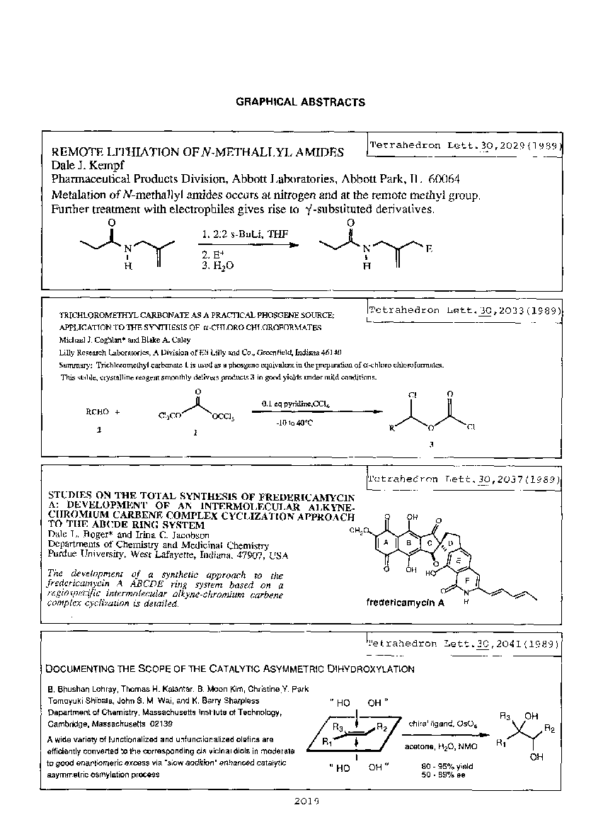 Graphical abstracts