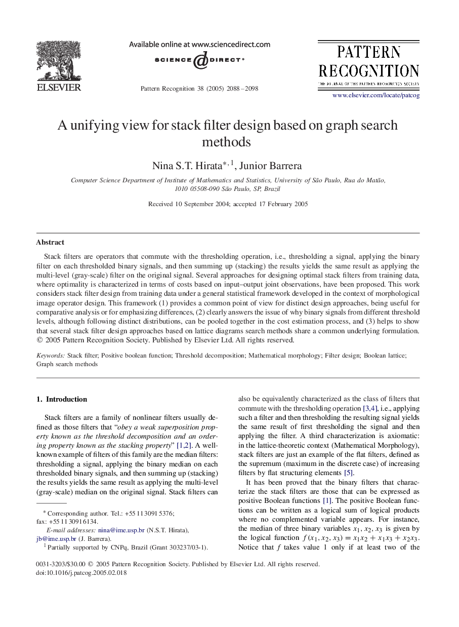 A unifying view for stack filter design based on graph search methods