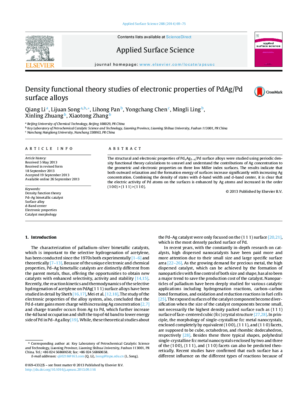 Density functional theory studies of electronic properties of PdAg/Pd surface alloys