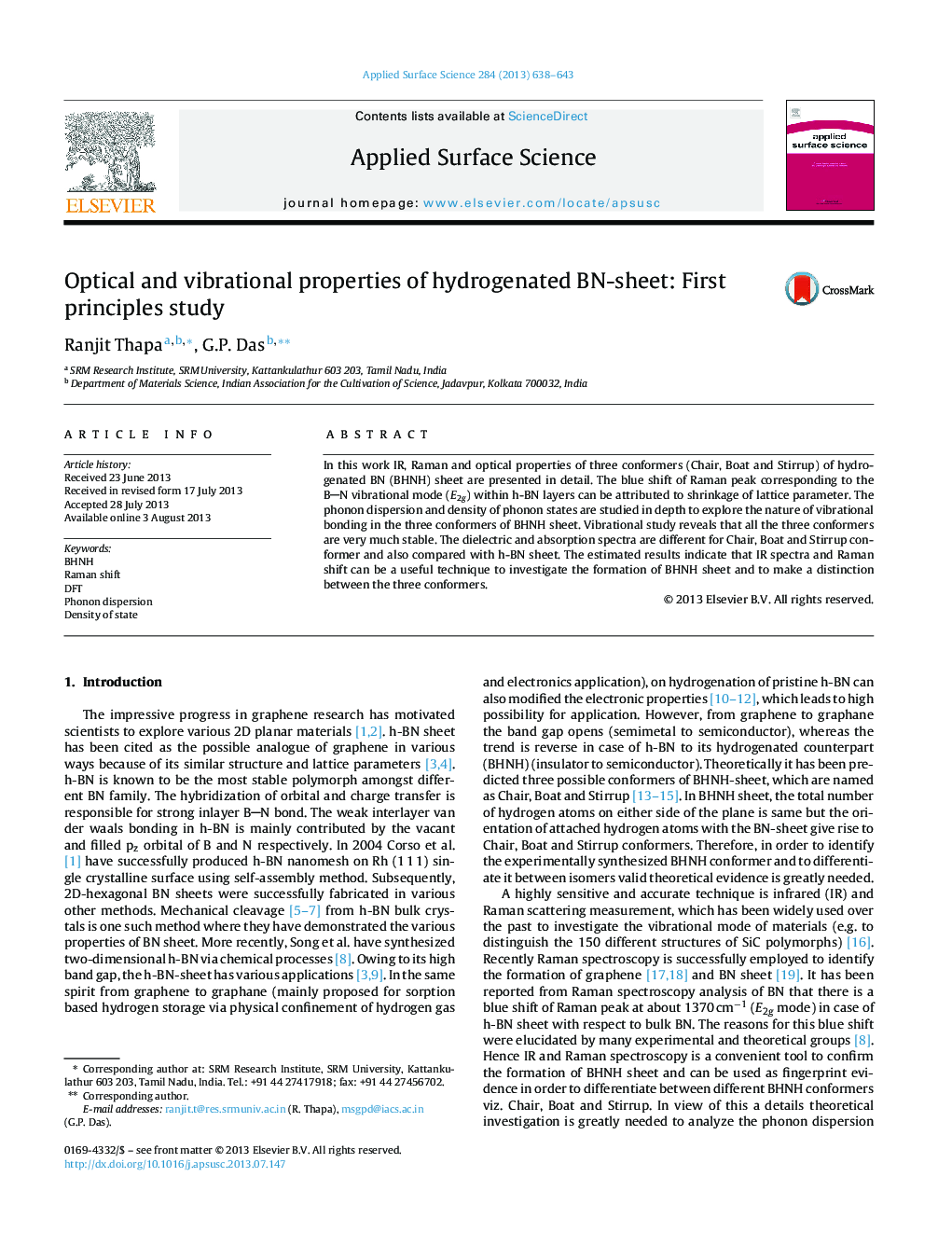 Optical and vibrational properties of hydrogenated BN-sheet: First principles study