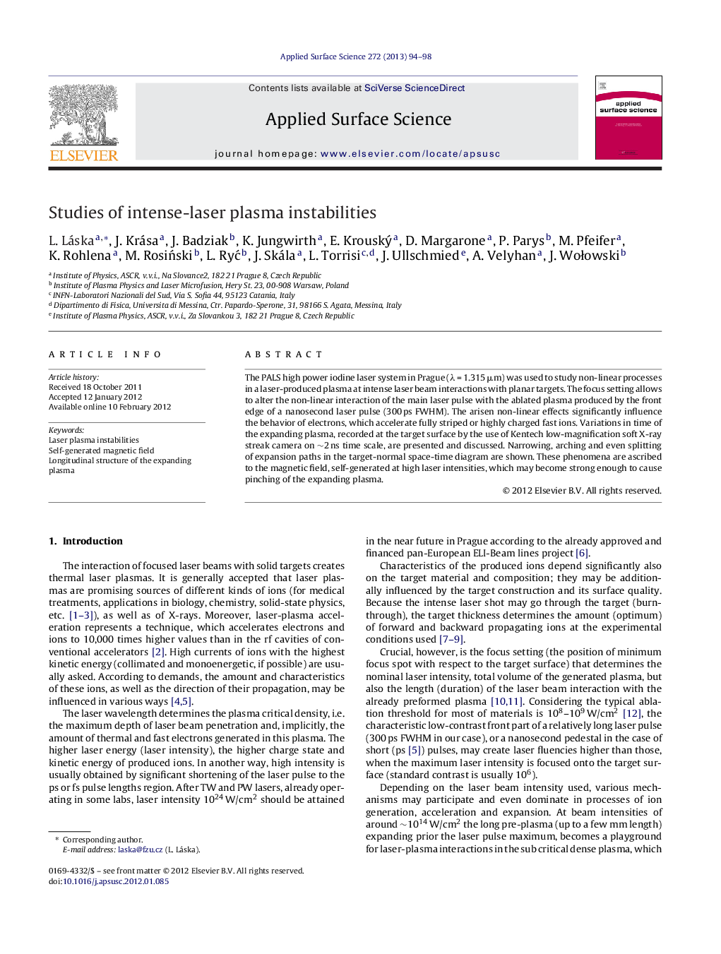 Studies of intense-laser plasma instabilities