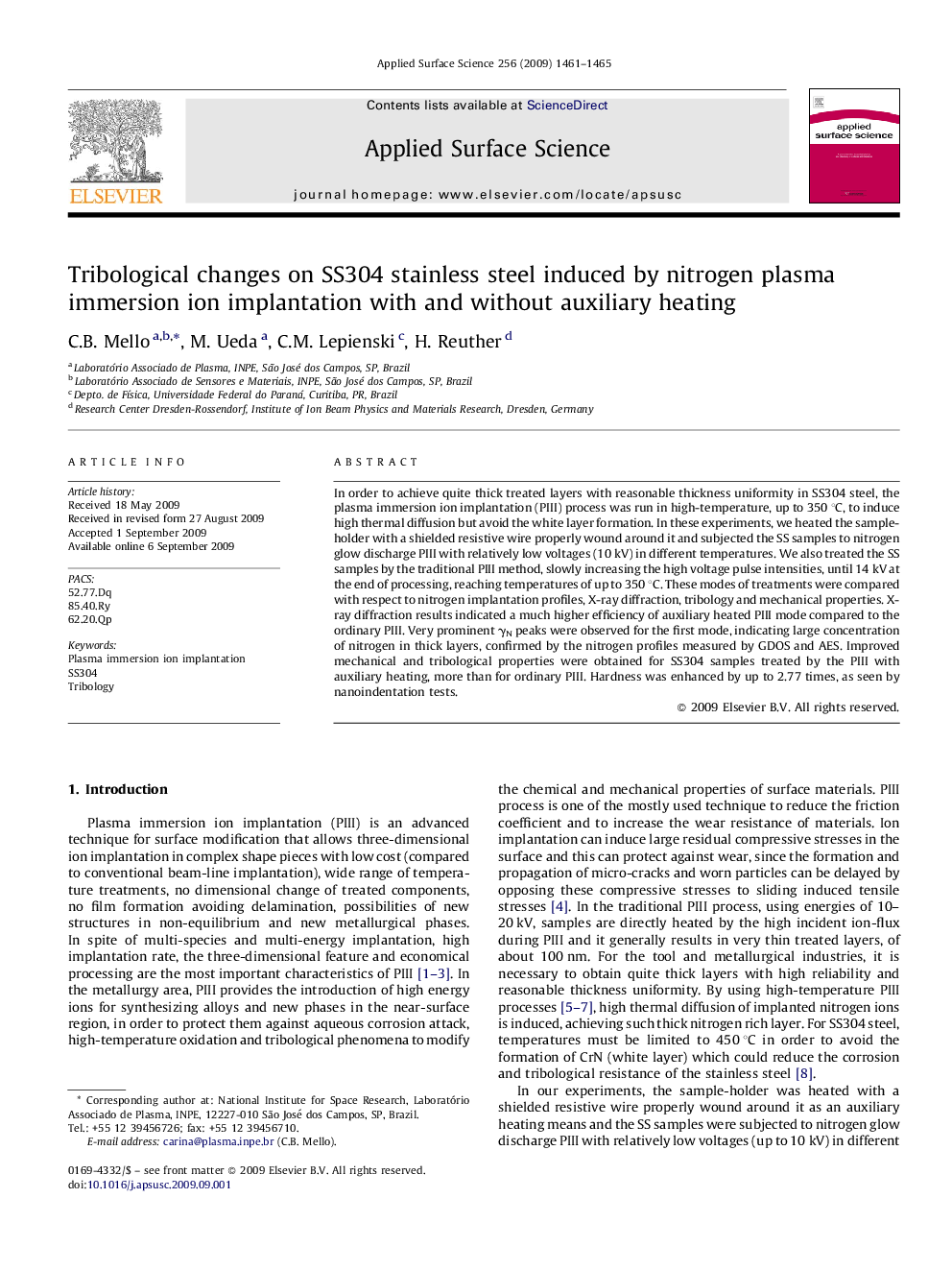 Tribological changes on SS304 stainless steel induced by nitrogen plasma immersion ion implantation with and without auxiliary heating