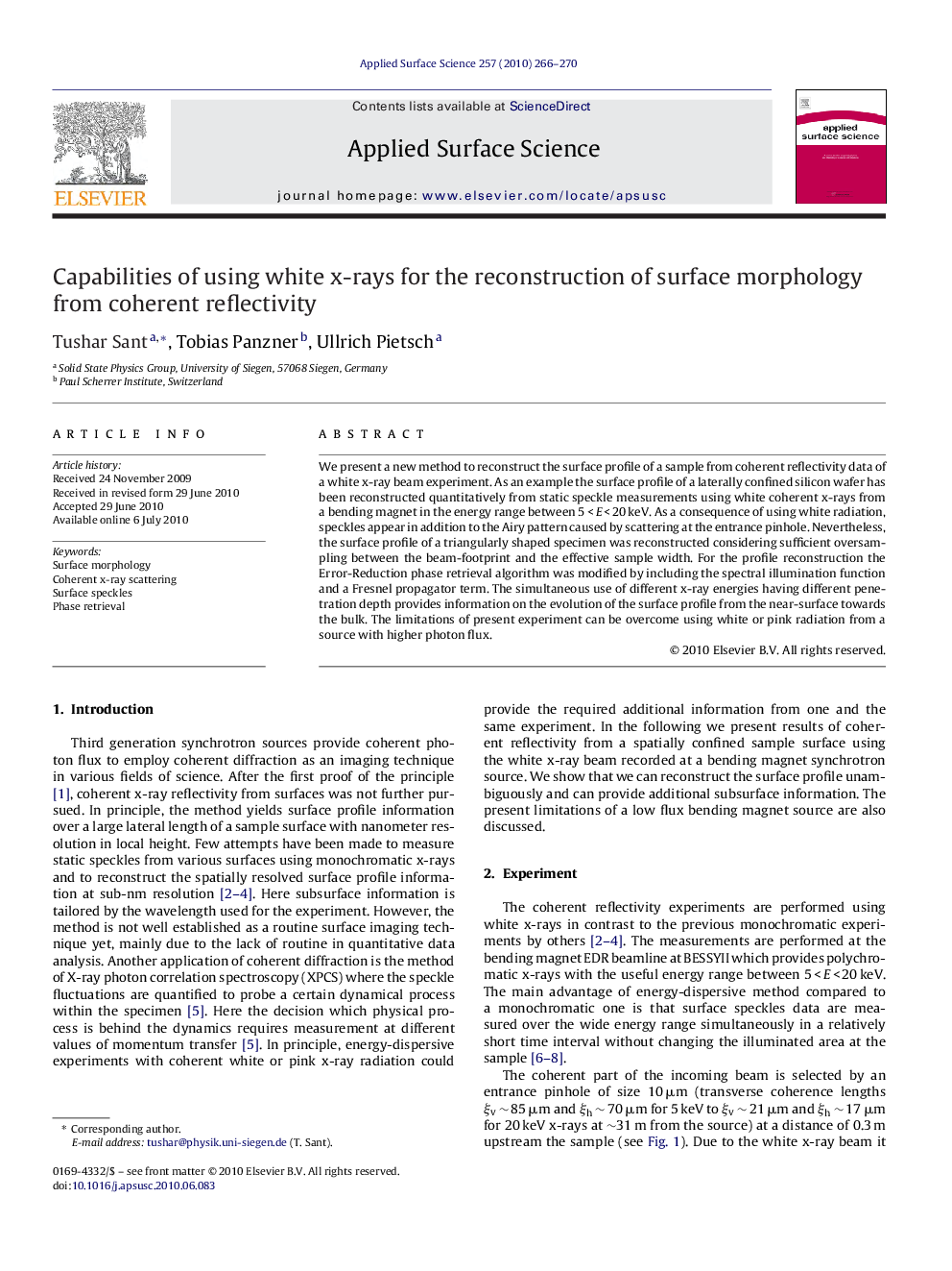 Capabilities of using white x-rays for the reconstruction of surface morphology from coherent reflectivity