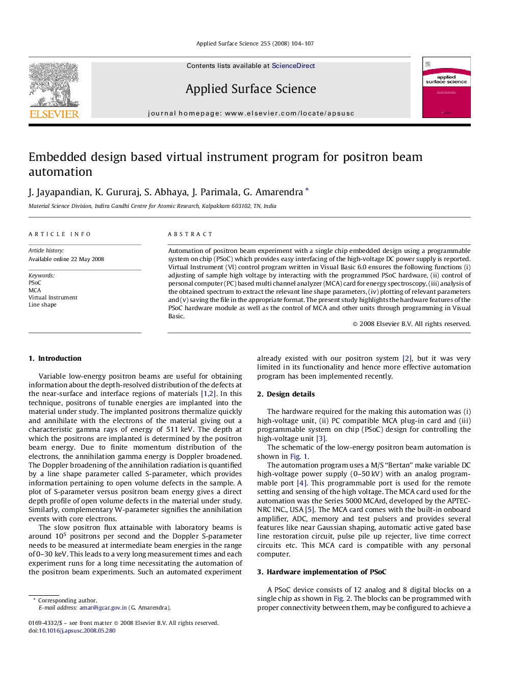 Embedded design based virtual instrument program for positron beam automation